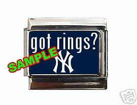 Got Rings? #1 Custom Italian Charm New York Yankees  