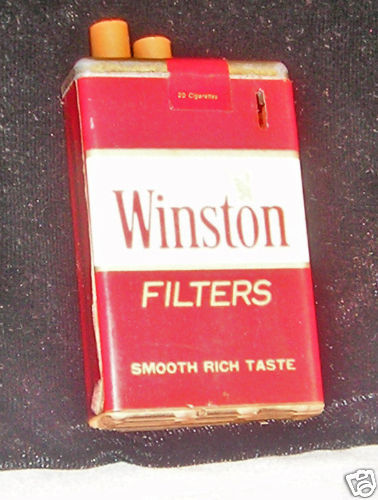 Cigarette Lighter Looks Like Pack Of Winston Cigarettes  