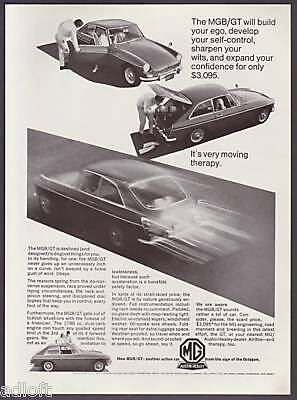 1967 MG MGB/GT 4 Photo Very Moving Therapy print ad  