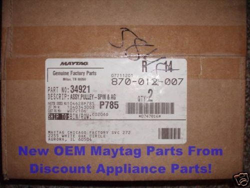 MAYTAG/AMANA Washer Transmission Pulley #34921 New  