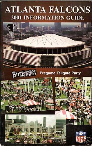 2001 ATLANTA FALCONS NFL FOOTBALL MEDIA GUIDE  