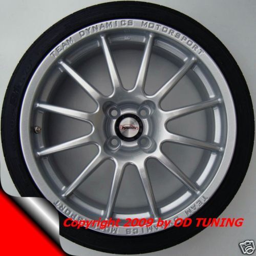 TD Pro Race Felgen 8x18 9x18 silber + 225/40