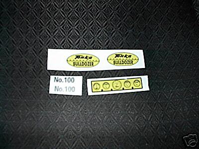 TONKA TRUCK BULLDOZER SCRIPT, DASH ,AND NO. 100 SET  