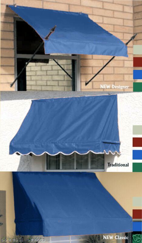 Window & Door Awning 4,6,8 DIY Awnings Pacific Blue  