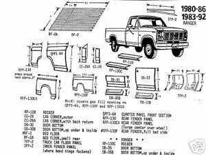 Ford truck quarter panels #6