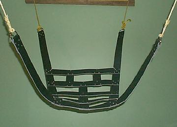 Big Black Leather suspension sling Medieval i800  