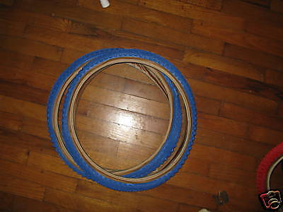 NOS VINTAGE 20 X 1.75 CHENG SHIN BLUE BMX TIRE TIRES  