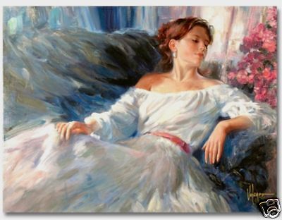 VLADIMIR VOLEGOV *RHAPSODY IN BLUE* CANVAS COA 40 X 30  