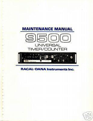RACAL DANA 9500 9512 9514 Maintenance Manual  