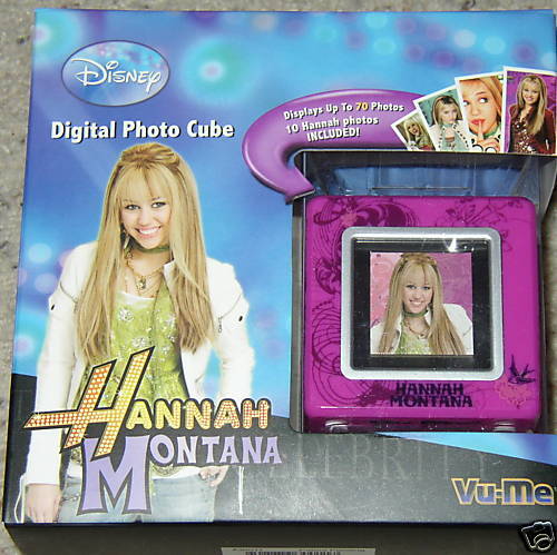 NEW DISNEY HANNAH MONTANA DIGITAL PHOTO CUBE DK PINK  