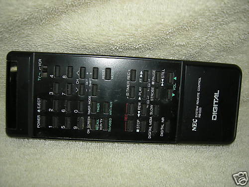 NEC Digital RB D25 TV/DVR Programable Remote Control  