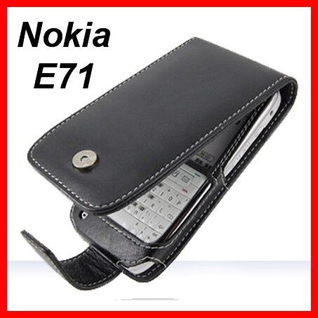 Tasche Leder Etui Case Hülle Schutzhülle für Nokia E71  