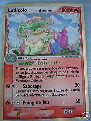   ludicolo 100 pv 6/100 carte pokemon rare