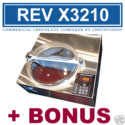 CHOCOVISION REV X REVOLATION X3210 REVX COMMERCIAL CHOCOLATE TEMPERER 