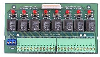 ELK M1RB   M1 Relay Board, Plug in (8 form ”C” relays)  