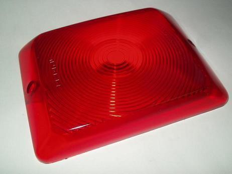 1 Red Bargman Tail Light Lens Replacement Lens 4x6 camper Trailer