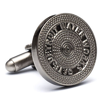 Detroit Manhole Cover Cufflinks  New N Box  