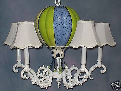 Nursery Chandelier Whimsical Hot Air Balloon  