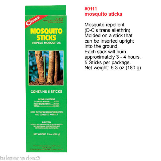 Coghlans Coghlans Mosquito Sticks Long Burning 5 Pack  